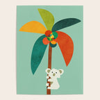 Koala on Coconut Tree Poster Gallery Image 4