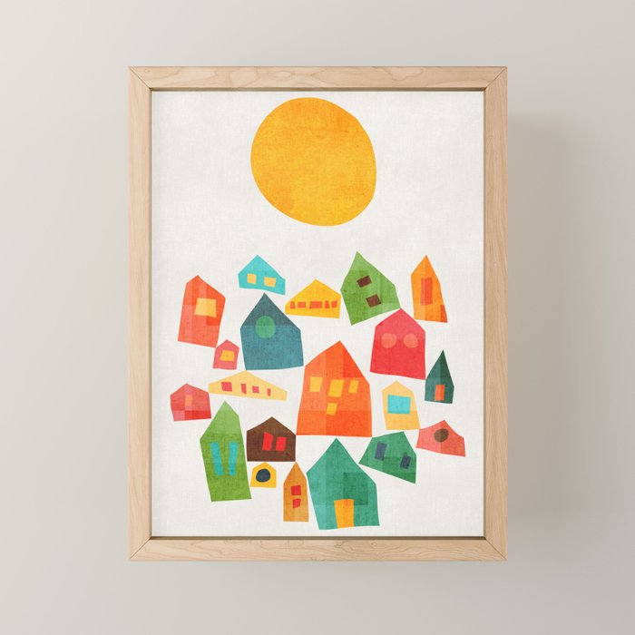 Looking at the same sun Mini Art Print Gallery Image 1