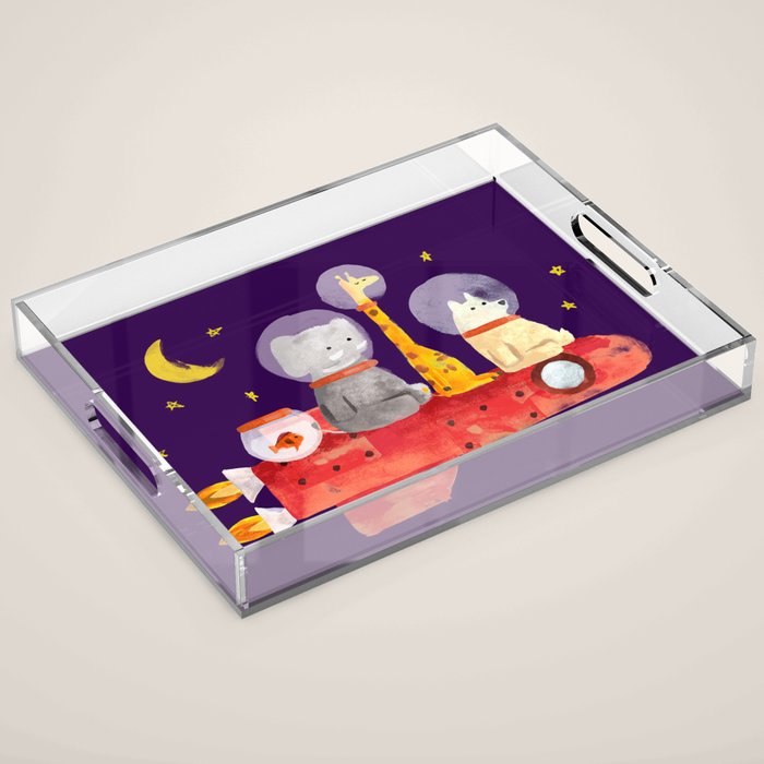Let's All Go To Mars Acrylic Tray Gallery Image 1