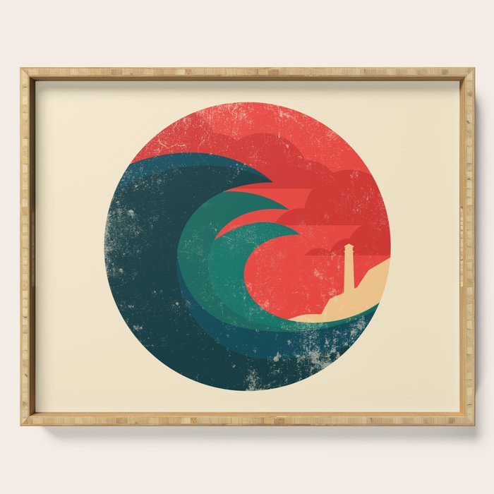 The wild ocean Serving Tray Gallery Image 1