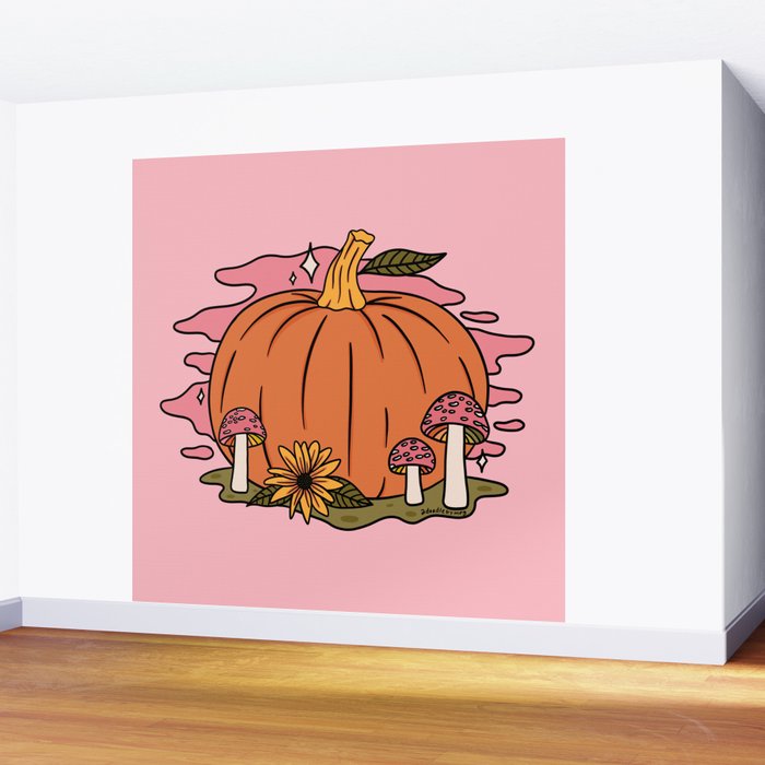 Fall Pumpkin Wall Mural Gallery Image 2