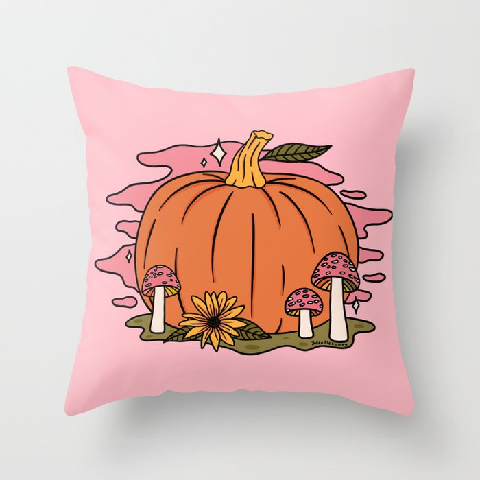 Fall Pumpkin Throw Pillow Gallery Image 6