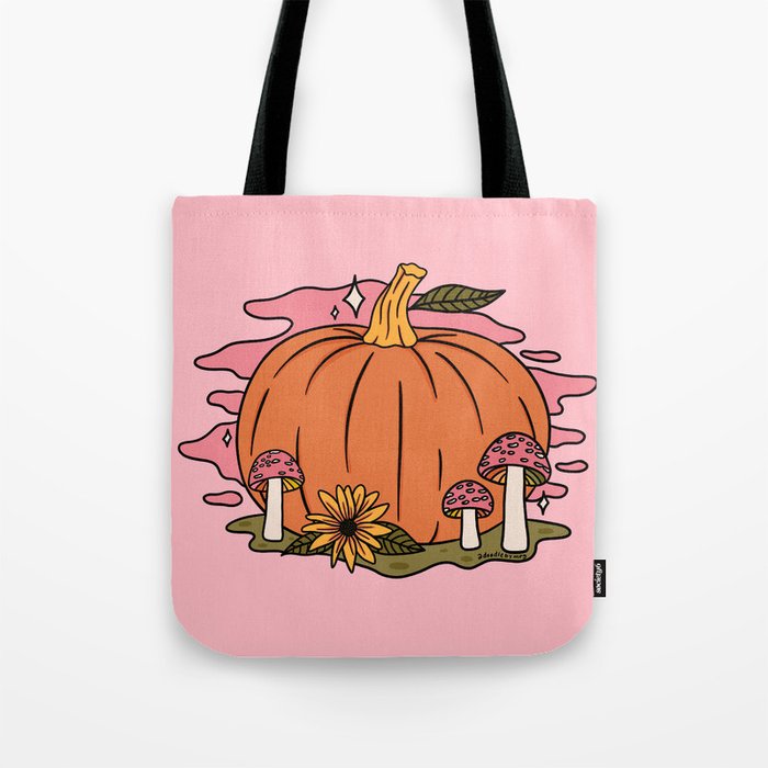 Fall Pumpkin Tote Bag Gallery Image 1