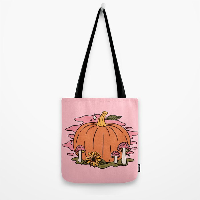 Fall Pumpkin Tote Bag Gallery Image 2
