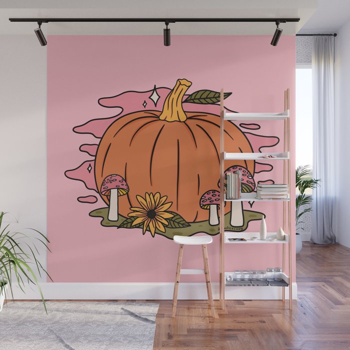 Fall Pumpkin Wall Mural Gallery Image 1