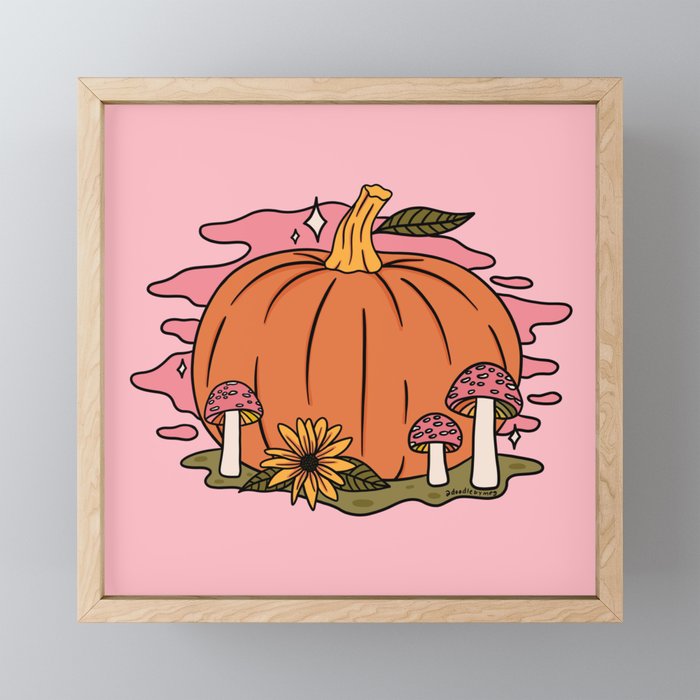Fall Pumpkin Mini Art Print Gallery Image 1