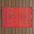 Orange Traditional Moroccan Berber Rug Design B30 Outdoor Rug Gallery Image 1