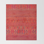 Orange Traditional Moroccan Berber Rug Design B30 Throw Blanket Gallery Image 2