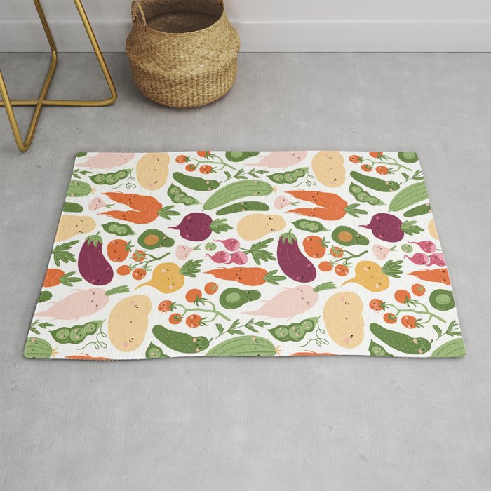Cute vegetables Rug Gallery Image 1