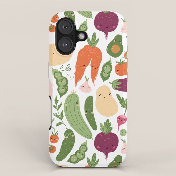 Cute vegetables iPhone Case Gallery Image 1