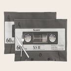Cassette Tape Black And White #decor #society6 #buyart Placemat Gallery Image 1