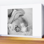 Disco Glow - Black and White Photography Wall Mural Gallery Image 2