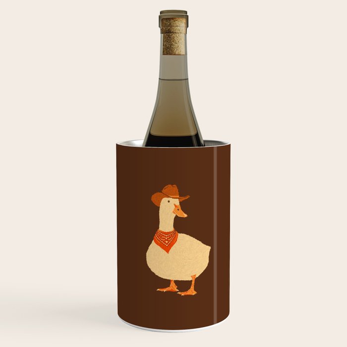 Bo The Cowboy Duck Wine Chiller Gallery Image 1