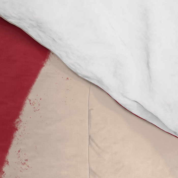 Half-Circle Shapes on Red Comforter Gallery Image 4