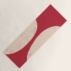 Half-Circle Shapes on Red Yoga Mat Gallery Image 1