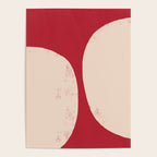 Half-Circle Shapes on Red Poster Gallery Image 4