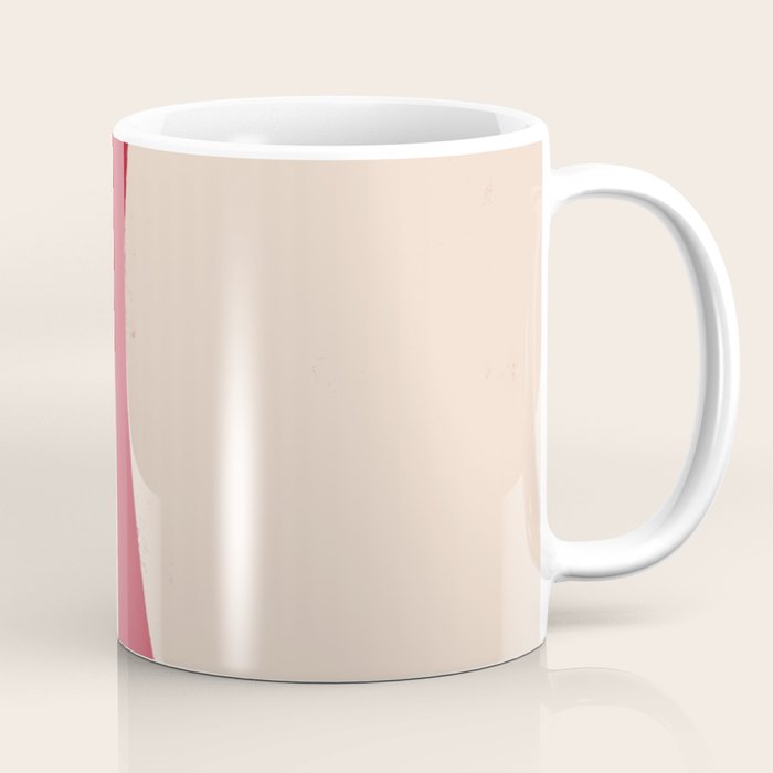 Half-Circle Shapes on Red Coffee Mug Gallery Image 1