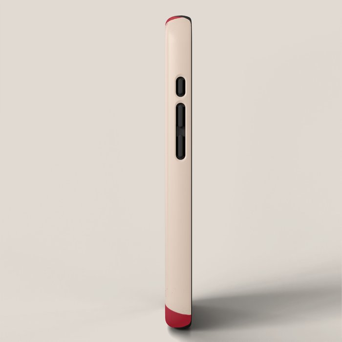 Half-Circle Shapes on Red iPhone Case Gallery Image 2