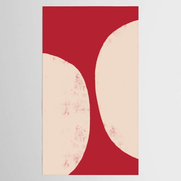 Half-Circle Shapes on Red Tablecloth Gallery Image 2