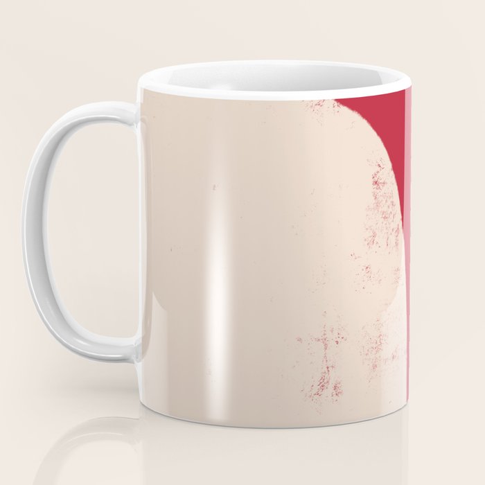 Half-Circle Shapes on Red Coffee Mug Gallery Image 3