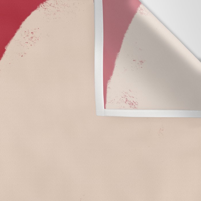 Half-Circle Shapes on Red Wall Tapestry Gallery Image 3