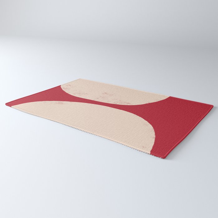 Half-Circle Shapes on Red Rug Gallery Image 3