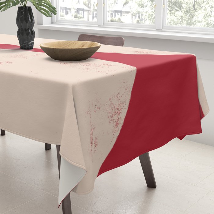 Half-Circle Shapes on Red Tablecloth Gallery Image 3