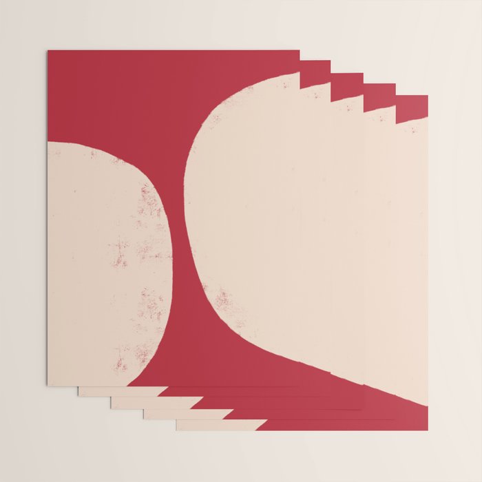 Half-Circle Shapes on Red Wrapping Paper Gallery Image 3