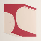 Half-Circle Shapes on Red Wrapping Paper Gallery Image 3