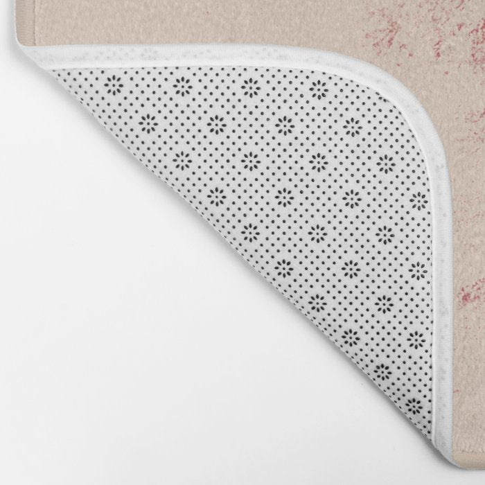 Half-Circle Shapes on Red Bath Mat Gallery Image 2