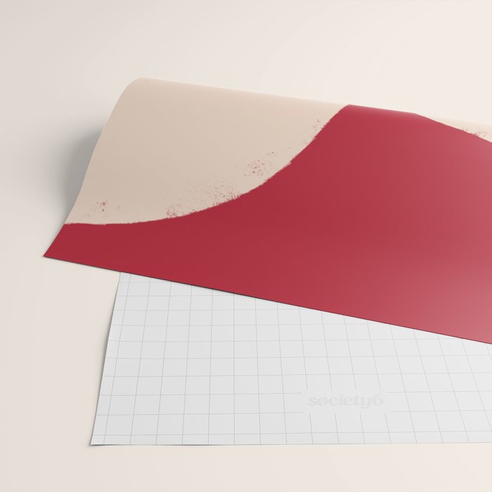 Half-Circle Shapes on Red Wrapping Paper Gallery Image 2