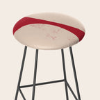 Half-Circle Shapes on Red Stool Gallery Image 2