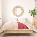 Half-Circle Shapes on Red Duvet Cover Gallery Image 3