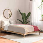 Half-Circle Shapes on Red Comforter Gallery Image 2