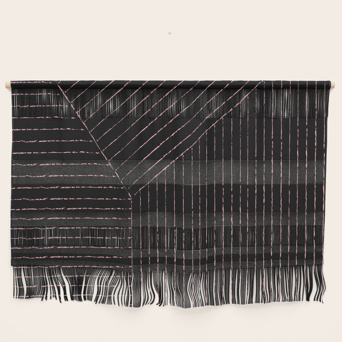 lines (black & pink) Wall Hanging Gallery Image 1