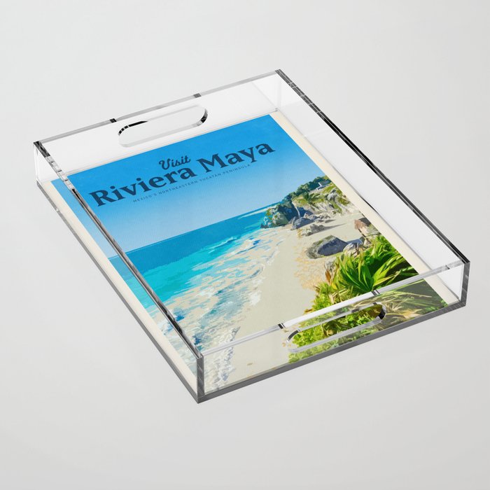 Visit Riviera Maya Acrylic Tray Gallery Image 1