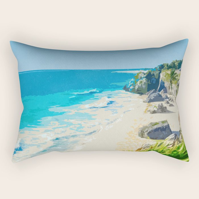 Visit Riviera Maya Rectangular Pillow Gallery Image 1