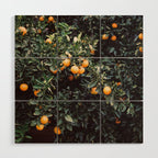 Oranges I | Moody colorful travel photography | Square  Wood Wall Art Gallery Image 1