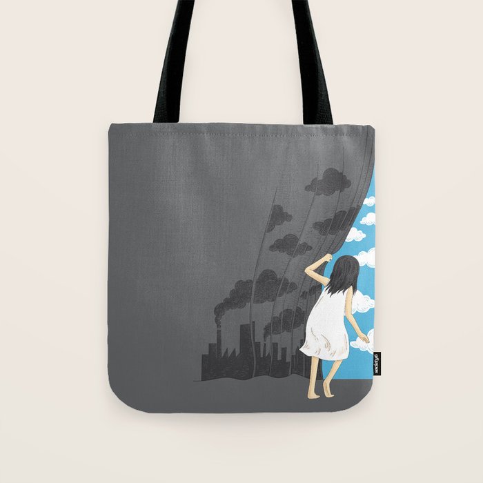 Hey Mr. Blue Sky Tote Bag Gallery Image 1