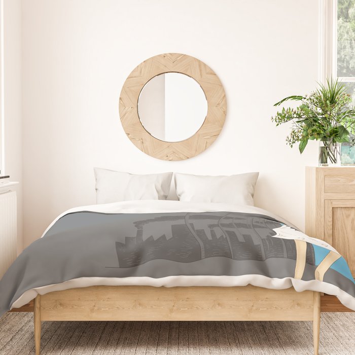 Hey Mr. Blue Sky Duvet Cover Gallery Image 3