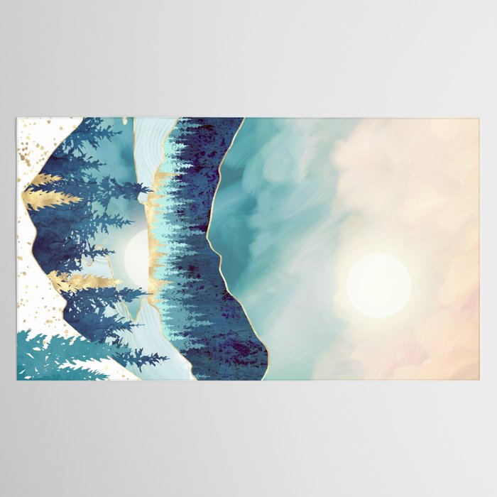 Sky Reflection Tablecloth Gallery Image 2