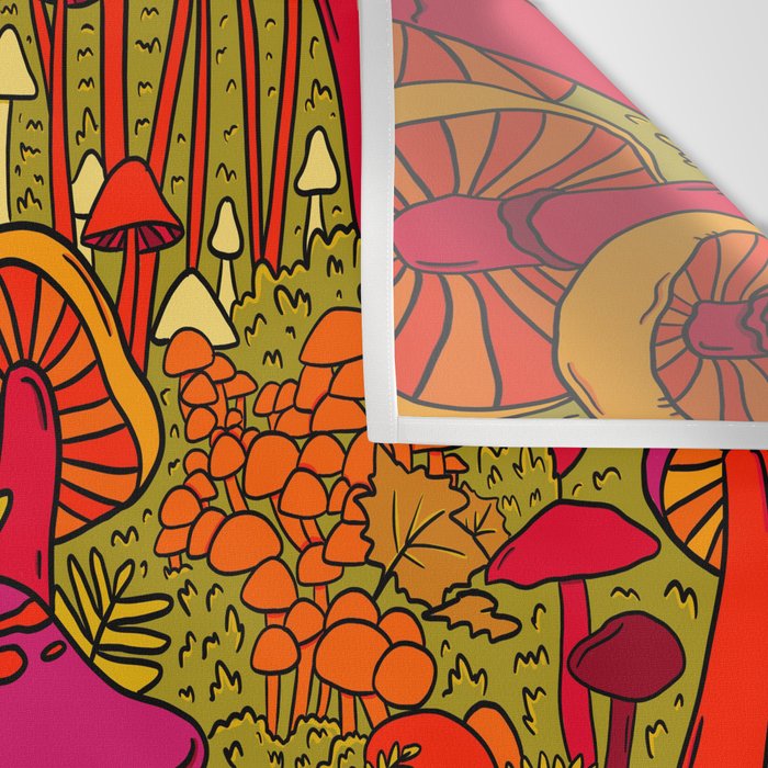 Mushrooms in the Forest Wall Tapestry Gallery Image 3