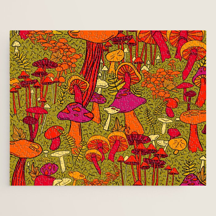 Mushrooms in the Forest Jigsaw Puzzle Gallery Image 1