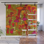 Mushrooms in the Forest Wall Mural Gallery Image 1