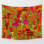 Mushrooms in the Forest Wall Tapestry Gallery Image 4
