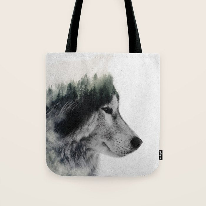 Wolf Stare Tote Bag Gallery Image 1