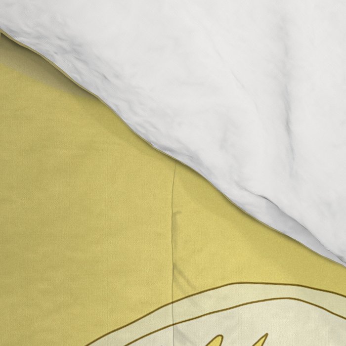 surf house shell dream house // retro art by surfy birdy Comforter Gallery Image 4