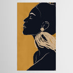Minimal Abstract Art Woman Portrait 3 Tablecloth Gallery Image 2