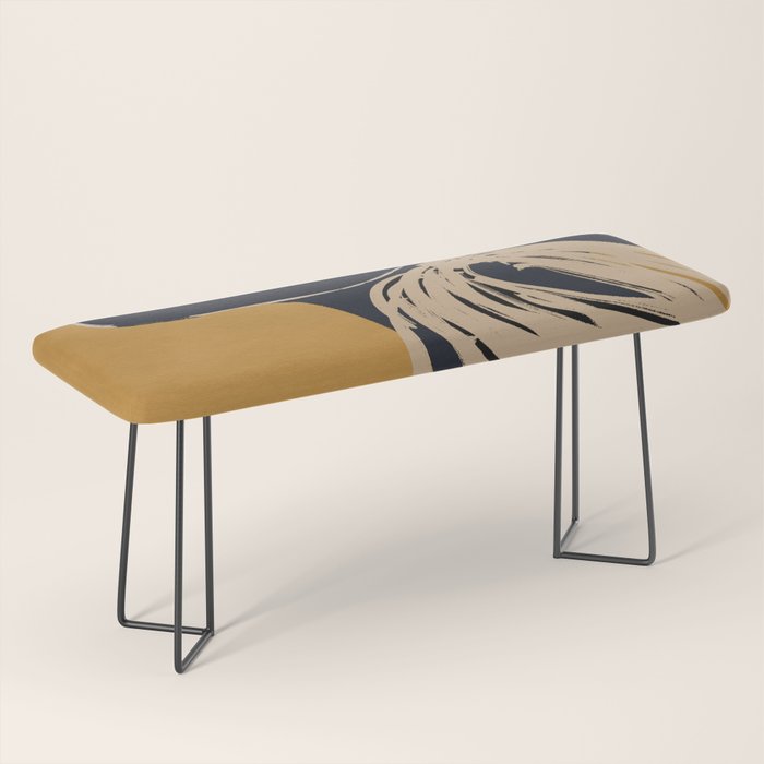 Minimal Abstract Art Woman Portrait 3 Bench Gallery Image 1