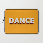Dance 3D typography Laptop Sleeve Gallery Image 1